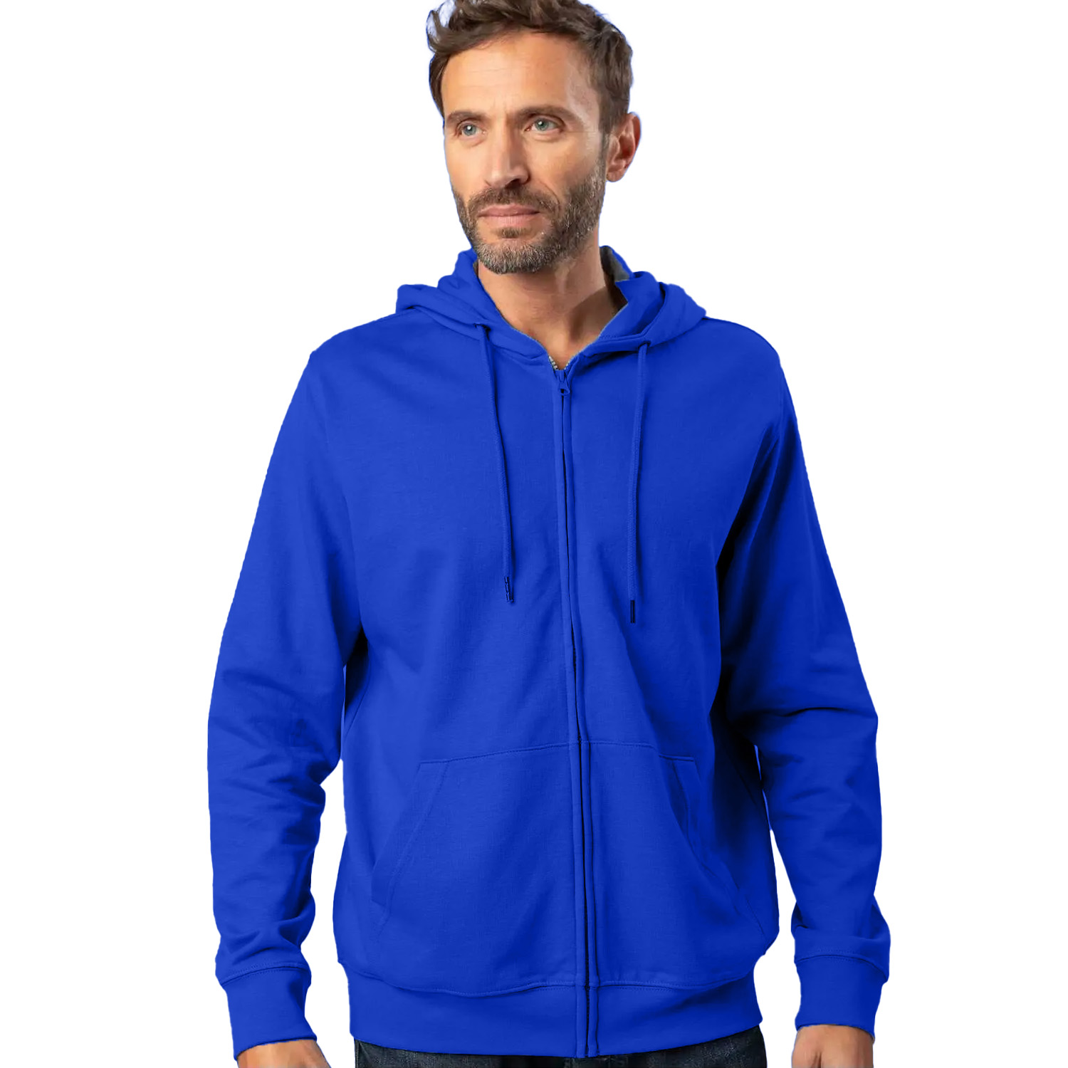 Felpa maglia Unisex con Zip e Cappuccio lavoro operaio casual sportiva uomo Personalizzabile